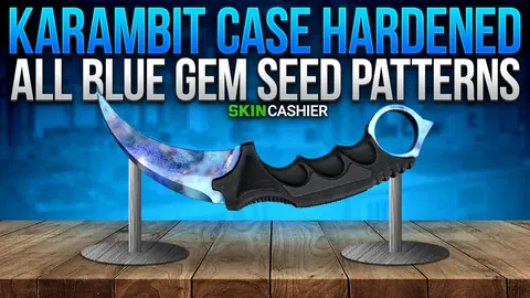 Karambit einsatzgehärtet: Alle Blue Gem Seed Muster