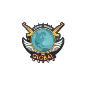 Blue Sticker Global Elite