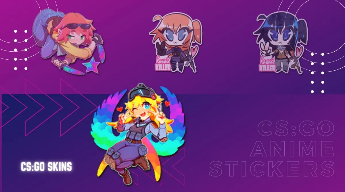 Collection CS GO Anime Stickers