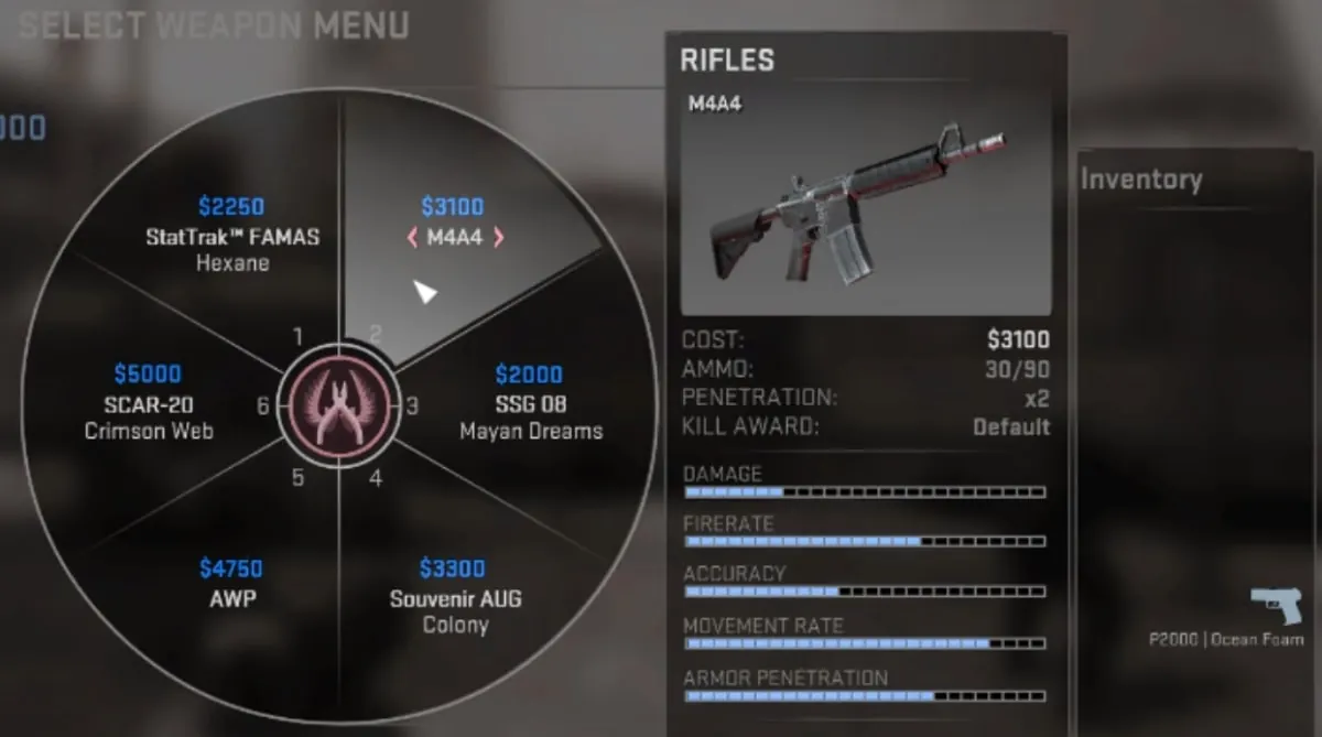 Counter Strike control panel