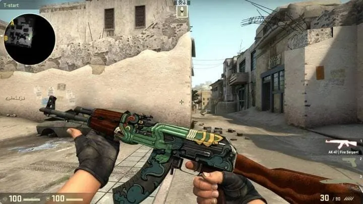 ak47 fire serpent in game