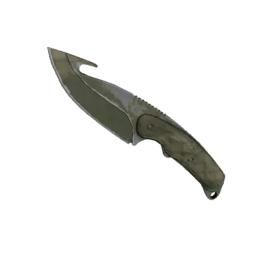 gut knife safari mesh battle scarred