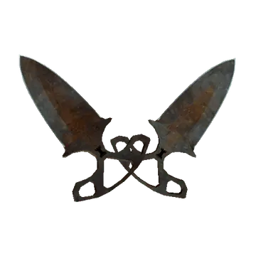 shadow daggers rust coat battle scarred