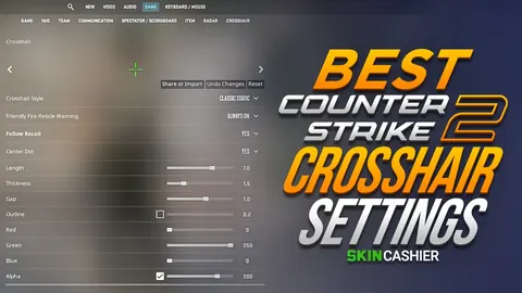 Best CS2 Crosshair Codes And Settings