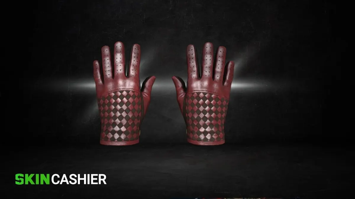 Driver Gloves Crimson Weave